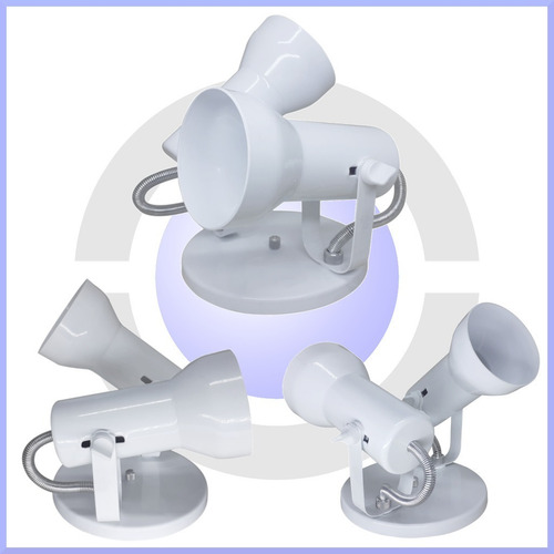 Imagem 6 de 8 de Spot De Luz Duplo Sobrepor 2 Lampadas Par20 Bulbo Kit 5 Unid