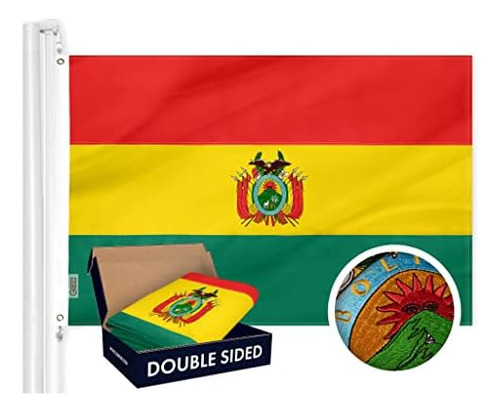 G128 Bandera De Bolivia | 3x5 Pies | Serie Double Toughweave