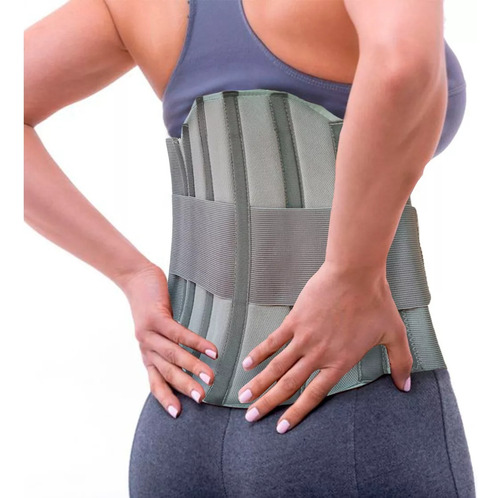 Faja Sacro Lumbar Elástica Ballenada Para Abdomen Y Espalda