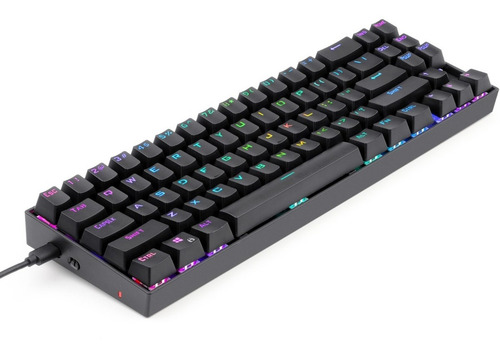 Teclado gamer inalámbrico Redragon Deimos K599-KRS QWERTY Red inglés UK color negro con luz RGB