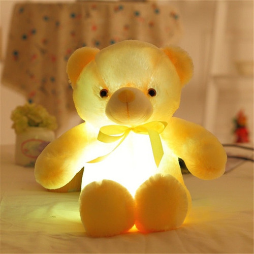 Osito De Peluche Con Luz Led, 30cm Común (uso)