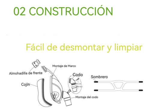 Mascarilla Oronasal Bmc Para Cpap Con Soporte Frontal