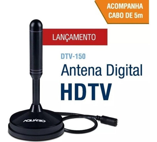 Antena Digital Interna 4em 1vhf-uhf-fm-hdtv Dtv-150 Aquário