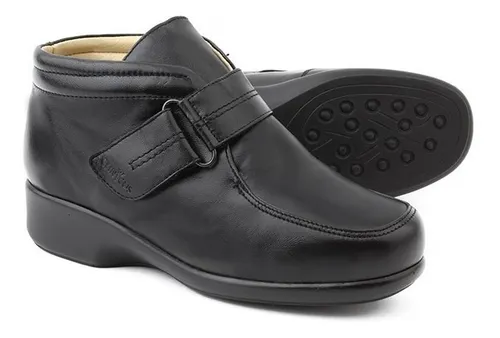 Bota Clinicus Mujer Piel Negro Onena Diab tico 9045