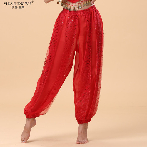 Pantalones De Baile Indios Para Danza Del Vientre Con Detall