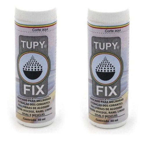 2 Un Tupy Fix Incolor Fixador De Corante De Roupas, Tecidos