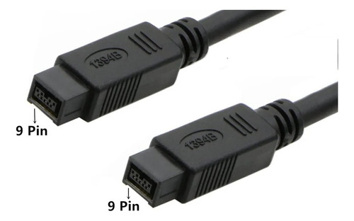 Cable Firewire 800  1394b 9 Pin A 9 Pin Macho A Macho 1.8mt