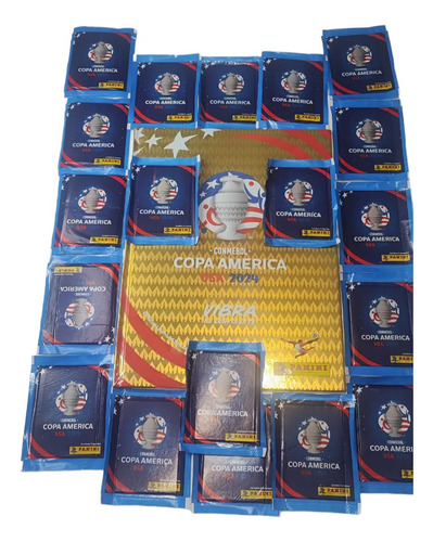 Album Dorado Copa America + 20 Sobres