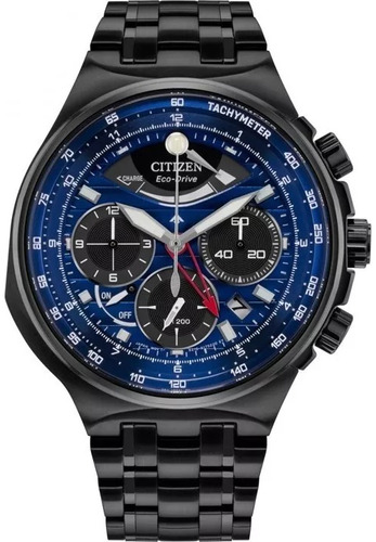 Citizen Black Blue Caliber 2100 Av0097-51l ........ Dcmstore Color de la correa Negro Color del bisel Negro Color del fondo Azul