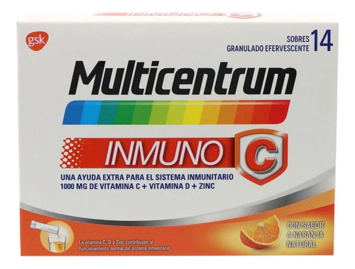 Multivitaminas Centrum Inmuno C X 14 Sobres Efervescentes