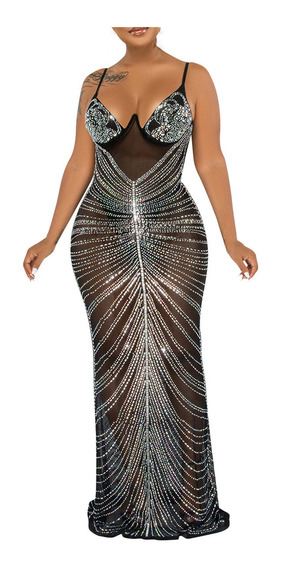 Vestido Con Transparencia En El Pecho | MercadoLibre 📦 Vestido Con Transparencia En El Pecho | MercadoLibre 📦