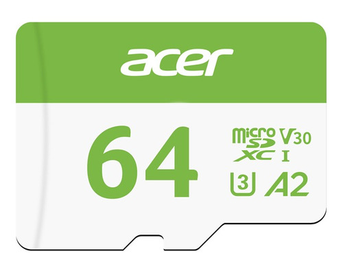 Memoria Micro Sdxc Acer Msc300 64gb, 160mb/s Uhs-i V30