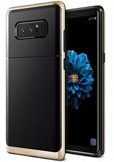 Funda Para Samsung Galaxy Note 8 Protectora Negra Dorada