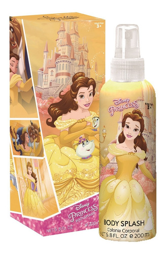 Perfume Infantil Disney Princesa Belle Body Splash 200ml