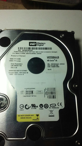 Placa Logica Ide  Western Digital 250gb. Wd2500aajb00wga0