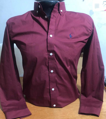 Camisa Color Vinotinto Cuello Clasic; Manga Larga/corta