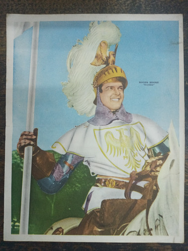 Roger Moore (ivanhoe) * Poster Canal Tv * 1960 *