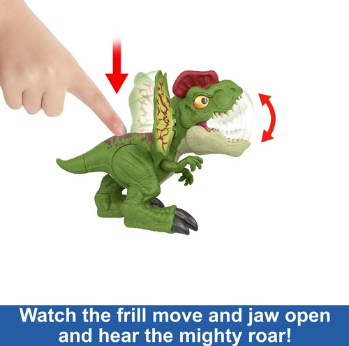 Mattel Jurassic World Dilofosaurio Con Disparador Y Sonido