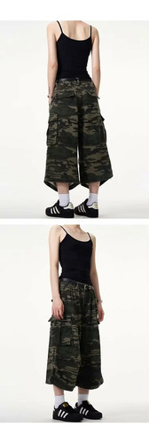 Vaqueros Cargo Cortos De Camuflaje Para Hombre, Estilo Urban