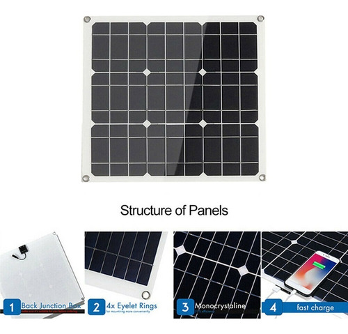 Panel Solar Panel Solar Monocristalino De 80 W Panel Solar