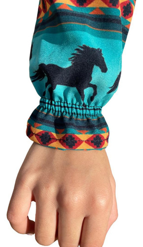 Vestido Camisero Vaquero Caballos Ca244