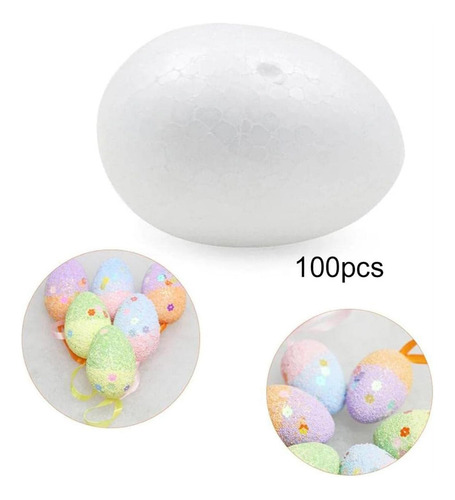 100 Piezas De Espuma De Pascua Huevos Falsos Huevos En