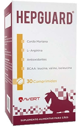 Imagem 1 de 1 de Hepguard Suplemento Avert C/30 Comprimidos