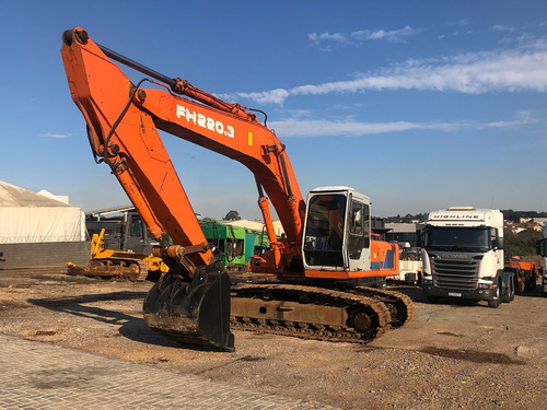 Imagem 3 de 9 de Fiat Hitachi Fh 220 1996 Escavadeira Hidráulica=cat,jcb