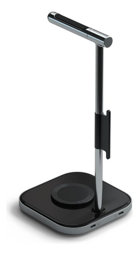 Suporte Para Head Phone Satechi 2 Em 1 C/ Carregador Sem Fio