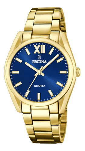 Reloj Para Mujer Festina Boyfriend F20640/5 Dorado