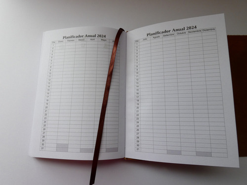 Agenda Naturarte Diseño Semanal A5 Cuero