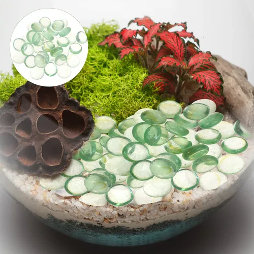Rocas De Río Para Plantas, Cuentas Planas, Pecera De Piedra