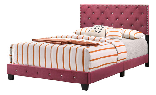 Glory Furniture Suffolk - Cama Queen Borgoña, 48 Pulgadas .