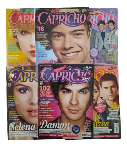 Revista Capricho Lote 06un 2012 Detalhes Na Descrição 2681