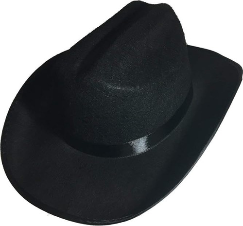 Rhode Island Novelty Sombrero Fieltro Vaquero Negro Talla Ju