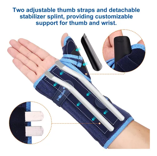 Willcom Munequera Con Ferula Espica Para El Pulgar, Soporte