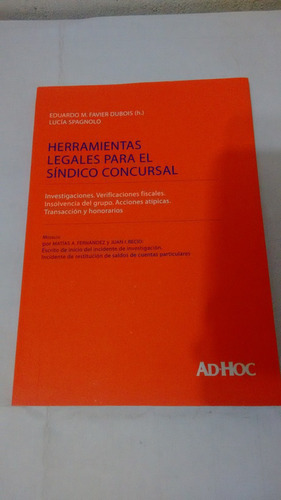 Herramientas Legales Para El Sindico Concursal (usado)