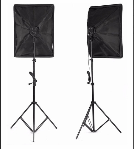 Kit 2 Softbox + Tripés Inclusos Ideal Para Videos E Fotos