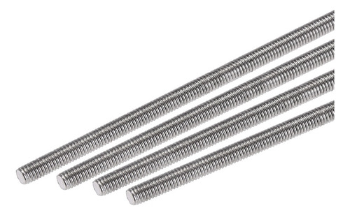 5 Varilla Roscada De Acero Inoxidable 304 M3x100mm Plateado