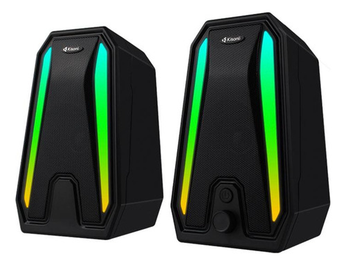 Caixa De Som Kisonli Stormpulse X10, Rgb, 10w, Usb, Preto