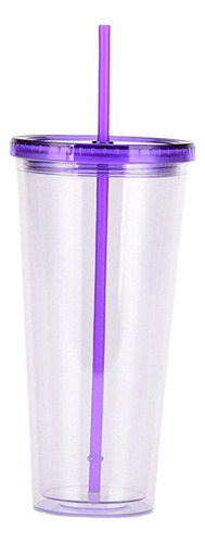 Vaso De Plástico Transparente, Vaso De Café Sin, Violeta