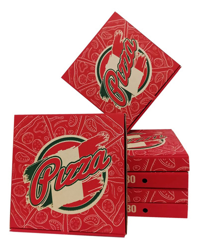 Cajas Para Pizza 30x30 Microcorrugado X 100 Und