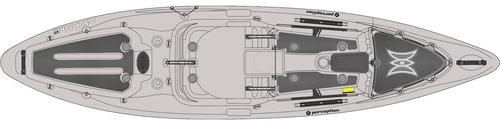 Perception Silent Traction Kit Para Pescador Pro 12' Kayak