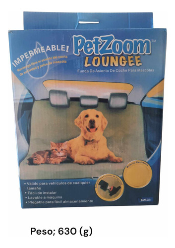 Protector Funda De Mascota Auto Cubre Asiento Para Perro