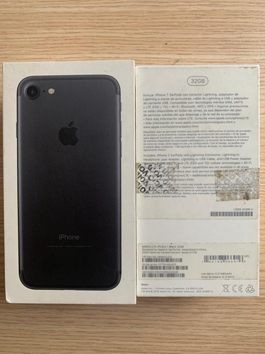 Caja De iPhone 7 Negro 32 Gb