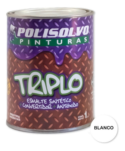 Esmalte Sintético Triple Acción 1 L Triplo Blanco