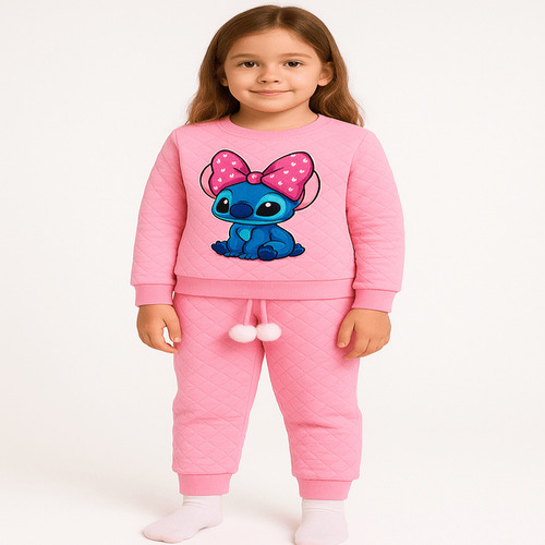 Conjunto Infantil De Frio Menina Lilo Stitch Blogueirinha