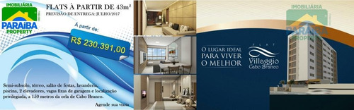Imagem 8 de 15 de Flat À Venda - Praia De Cabo Branco - João Pessoa - Pb - Fl0014