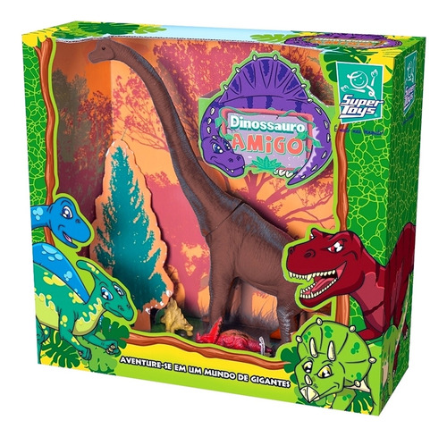 Dinossauro Amigo Braquiossauro 21cm Super Toys Brinquedos
