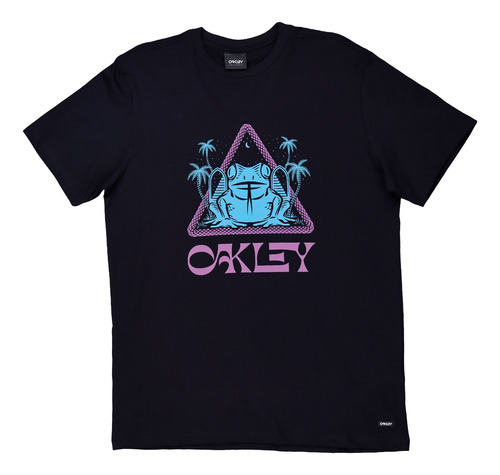 Camiseta Masculina Oakley Psy Frog Triangle Print Tee